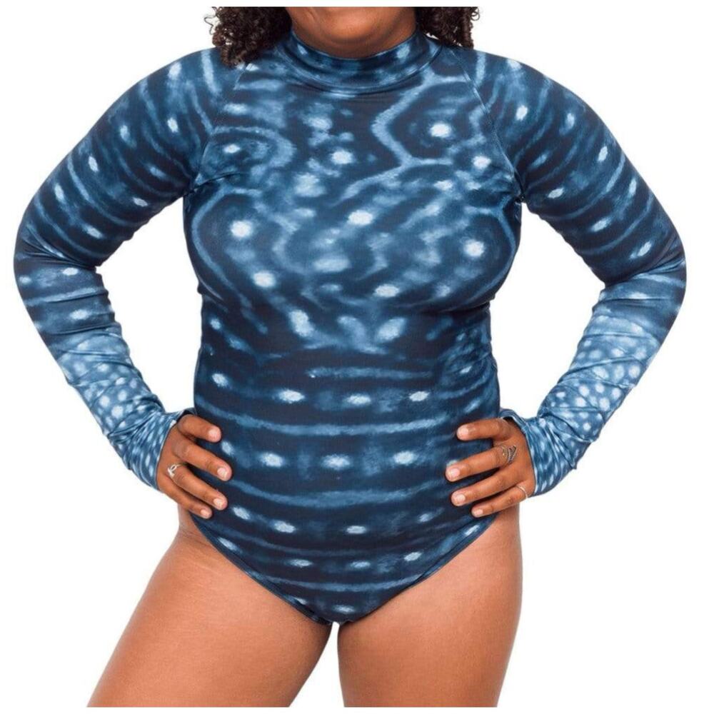 NWT Waterlust Whale Shark Rashguard Sun Suit in size Large - Picture 4 of 11